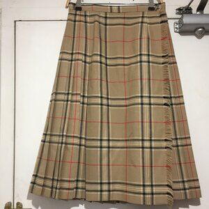 VINTAGE HIGHLAND QUEEN PLAID PLEATED KILT SKIRT SIZE 14